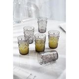 Depa Akrilik Füme 6'lı Kısa Bardak & Su Meşrubat Kahve Yanı Bardağı 400 ml ( Cam Değildir ) - Çok Renkli