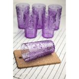 Depa Akrilik Mor 6'lı Uzun Bardak & Su Meşrubat Bardağı 750 ml ( Büyük Boy & Cam Değildir ) - Çok Renkli