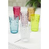 Depa Akrilik Renkli 6'lı Uzun Bardak & Su Meşrubat Bardağı 750 ml ( Büyük Boy & Cam Değildir ) - Çok Renkli