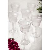 Depa Akrilik Şeffaf 6'lı Kadeh & Su Meşrubat Kahve Yanı Bardağı 300 ml