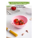 Depa Akrilik Soft Pembe Mini Pirinç Süzgeçi & Bakliyat Süzgeçi (3 Su Bardağı Ölçülü)