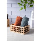 Depa Bambu Organizer Büyük Dolap Içi Düzenleyici Sepet 18X26 cm