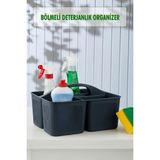 Depa Bölmeli Deterjanlık Organizer Füme