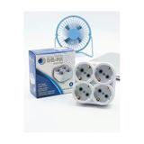 Depa De-Pa 10004 Topraklı 16 Amper 250 Volt Beyaz 4'Lü Çok Amaçlı Golyat Priz