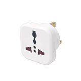 DEPA Depa 11108-uk Topraklı İngiliz Erkek Universal Priz Dönüştürücü - G Tipi Unıversal Çevirici Adaptör Beyaz