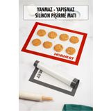 Depa Fırınlanabilir Kendinden Yağlı Silikon Pişirme Matı Hamur Açma Matı Silpat 30x40 Cm 1 Adet