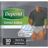 Depend Büyük Boy L Beden 3x30 Adet Erkek Emici Kulot