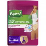 Depend Büyük Kadın 9 Adet Emici Külot Hasta Bezi