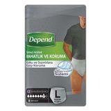 Depend Emici Külot Büyük Boy Erkek, Rahatlık ve Koruma, 8'li x 3 Adet