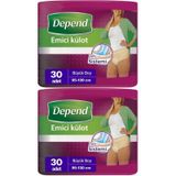Depend Emici Külot Büyük Boy L 2x30 Adet Kadın Hasta Bezi