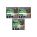 Depend Emici Külot Hasta Bezi, Büyük Beden, Erkek, 24 Adet (3'lü Paket)