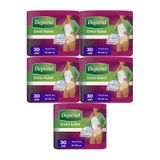 Depend Emici Külot Hasta Bezi, Büyük Beden Kadın, 150 Adet (5 Paket x 30)