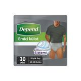 Depend Emici Külot Hasta Bezi, Büyük Boy, Erkek, 30 Adet