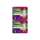 Depend Emici Külot Hasta Bezi, Medium - Orta Boy, Kadın, 60 Adet (2 Paket)
