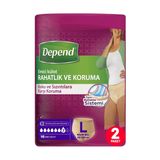 Depend Emici Külot Kadın Büyük (L) Beden 95-130 Cm 32 Adet