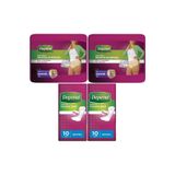 Depend Emici Külot Lohusa Pedi Large Kadın 10'lu + Mesane Pedi Kadın Ekstra 10'lu 4'lü Set