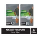 Depend Erkek Büyük Boy 8+8 Adet Emici Külot