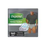 Depend Erkek Emici Kulot Large ( Buyuk) Boy 48-58 Beden 160 Adet