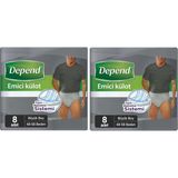 Depend Erkek L 48-58 Beden 2x8 Adet Emici Külot