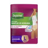 Depend Kadın L Beden 1 Paket 16 Adet Emici Külot