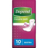 Depend Kadın Mesane Pedi Ekstra 10 Adet 4'ü 1 Arada Koruma Teknolojisi ile Üstün Konfor