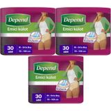 Depend Kadın Orta Boy M 3x30 Adet Emici Külot