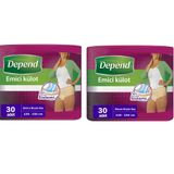 Depend L Büyük Boy 95-130 cm 2x30 Adet Kadın Emici Külot