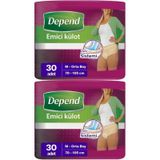 Depend Medium Kadın 2x30 Adet Emici Külot Hasta Bezi