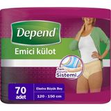 Depend Xl Extra Büyük Boy 120 - 150 cm 70 Adet Emici Külot
