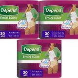 Depend XL Kadın 3x30 Adet Emici Külot Hasta Bezi
