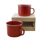 Dependable Industries inc. Essentials 16 oz Emaye Kupalar 2'li Paket - Kamp, Plaj, Seyahat, Ev ve Dış Mekan Kullanımı için Çok Yönlü Kullanım: tarafından Sıcak/Soğuk İçecekler, Çorba ve Daha Fazlası için İdeal