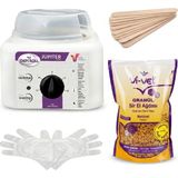 Depi Roll Ağda Makinesi+Vivet Granül Ağda Naturel 1000 gr