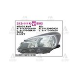DEPO 212111KLLDEM2 Ön Far Sol Toyota Uyumlu Yaris 14-