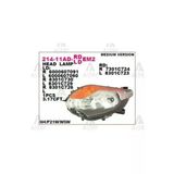 Depo 21411Adrldem2 214-11Adr-Ldem2 Ön Far Sağ- Siyah - Mitsubishi L200 15- Fiat Fullback 15-