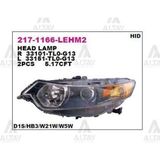Depo 2171166LLEHM2 2171166LLEHM2 Ön Far Sol Siyah Xenonlu Tip Honda Accord 08-10