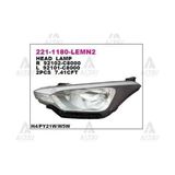 DEPO 2211180LLEMN2 Ön Far Sol Hyundai I20 15- Siyah