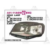 Depo 44111Aglmldem2 441-11Aglmldem2 Ön Far Sol Motoru Uzerınde Siyah Volkswagen Caddy 15-