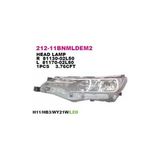 Depo Far Komple Ön Sol Toyota Corolla 2016-2018 Led'li/Nikelajlı