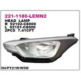 Depo Far Komple Sol Hyundai I20 2015-2017 Siyah