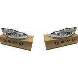 Depo Ford Fiesta 2008-2012- Mercekli Ön Far Takımı (Sağ Sol Set)