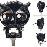 Depo Garaj Baykuş Sis Farı Çift Renk Sarı-Beyaz Araç Motosiklet Off Road LED Lamba - Sarı - Beyaz