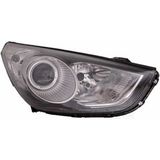 Depo İX35 2010 Far Sağ Siyah H7 H7 PY21W W5W (Oem NO:921022Y000)
