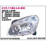 Depo Ön Far Sol Nissan Qashqai 2007-2009