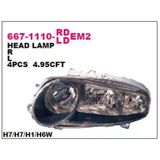 Depo Ön Far Sol Siyah Elektrikli Alfa Romeo 147 1999 Ve Sonrası