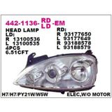 Depo Opel Corsa C Mercekli Sol Far