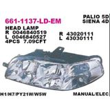 Depo Palio Albea Siena 2002 Sonrası Sol Ön Far 43030111 Düz Tip