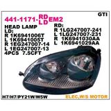 Depo Sol Far Siyah Tip Volkswagen Golf
