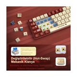 Depo Store Ajazz AK680 65% Kablolu Hotswap Mekanik Oyun Klavyesi,68 Tuşlu Taşınabilir Anti-Ghosting Klavye,gökkuşağı Arkadan Aydınlatmalı Programlanabilir,ergonomik,kahverengi Kırmızı Beyaz, Anahtar-Mavi - Option-1 - 001-Renkli