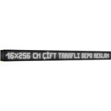 Depo Tabela Reklam Beyaz Kayan Yazı LED Tabela 16 x 256 cm Çift Taraflı