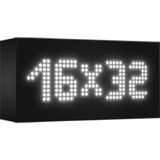 Depo Tabela Reklam Beyaz Kayan Yazı LED Tabela 16 x 32 cm Çift Taraflı
